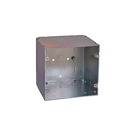 Abb Electrical Box, 64 cu. in., Square, Steel 82181-1234-1